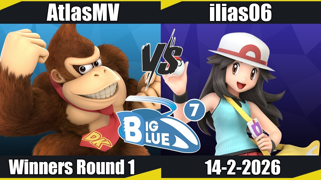 Big Blue 7  - AtlasMV (Donkey Kong) vs ilias06 (Pokemon Trainer) WR1 - SSBU