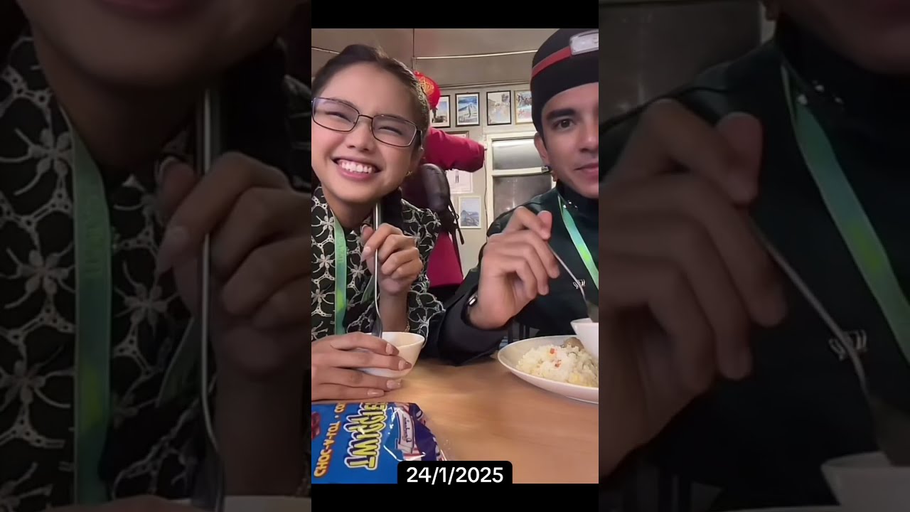 Mesra Bella Astillah & Syed Saddiq Breakfast Sebelum Daki Puncak Gunung Kinabalu