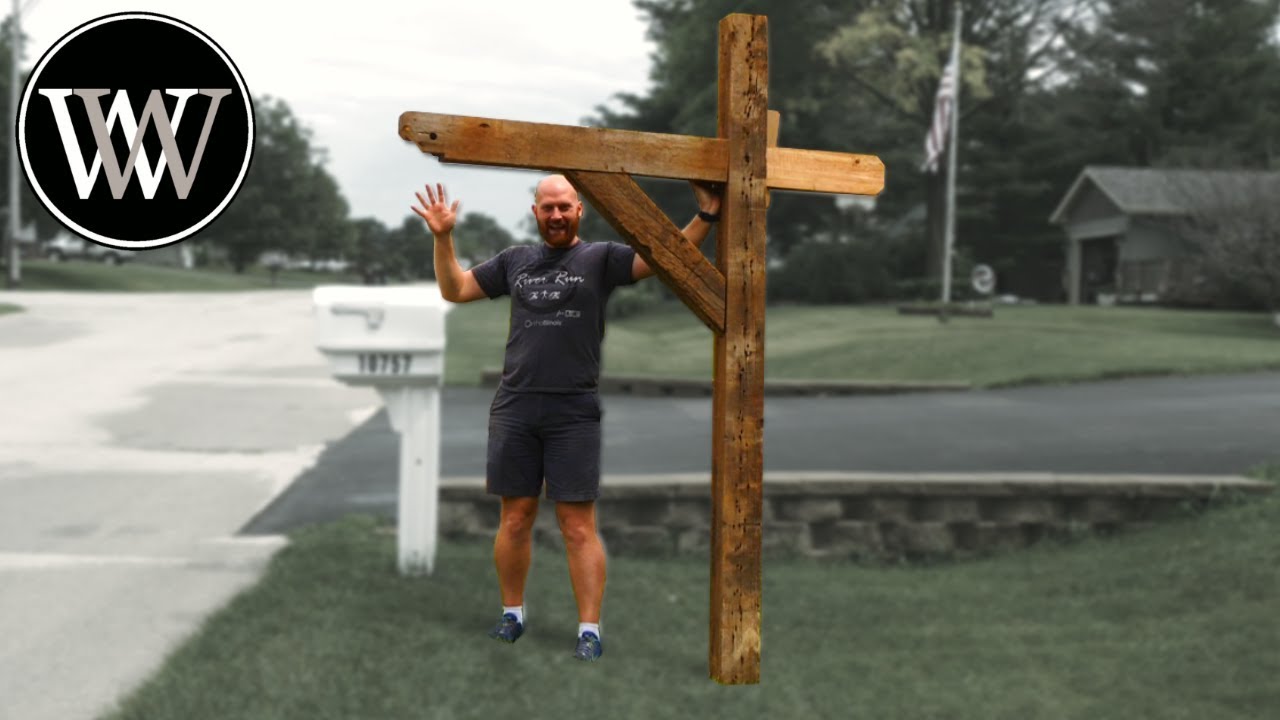 Timber Framed Mailbox Post