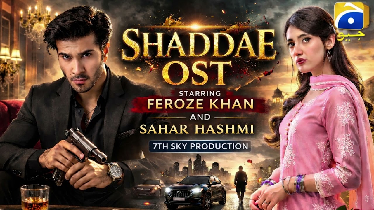Shaddae OST Full Song Remix | Feroze Khan & Sahar Hashmi | Geo TV Drama | 7th Sky Production