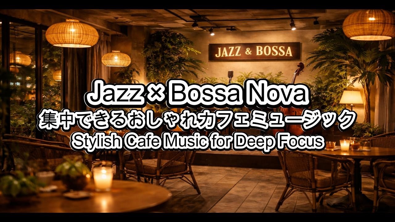 【Jazz & Bossa Nova】集中できるおしゃれカフェミュージック