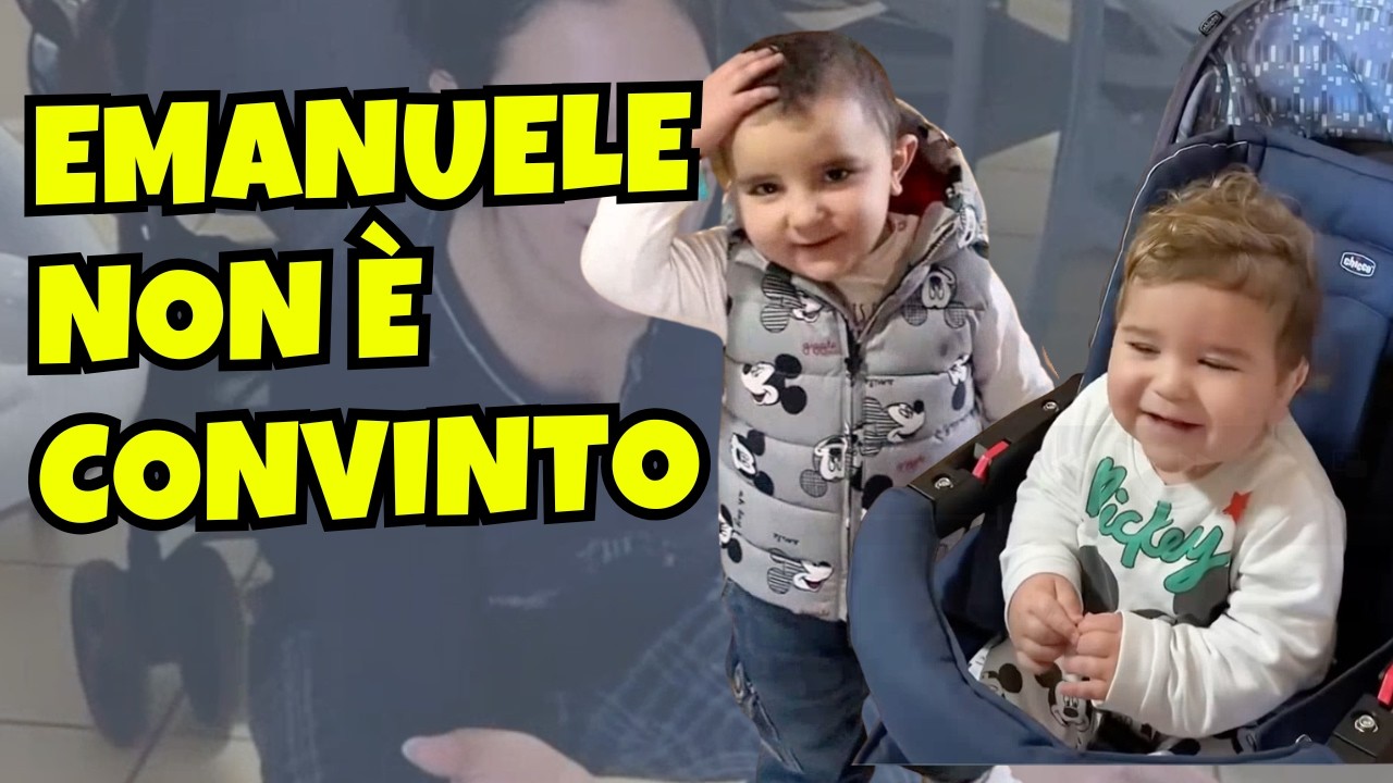 Portare due bambini E il passeggino? Amedeo ci prova!