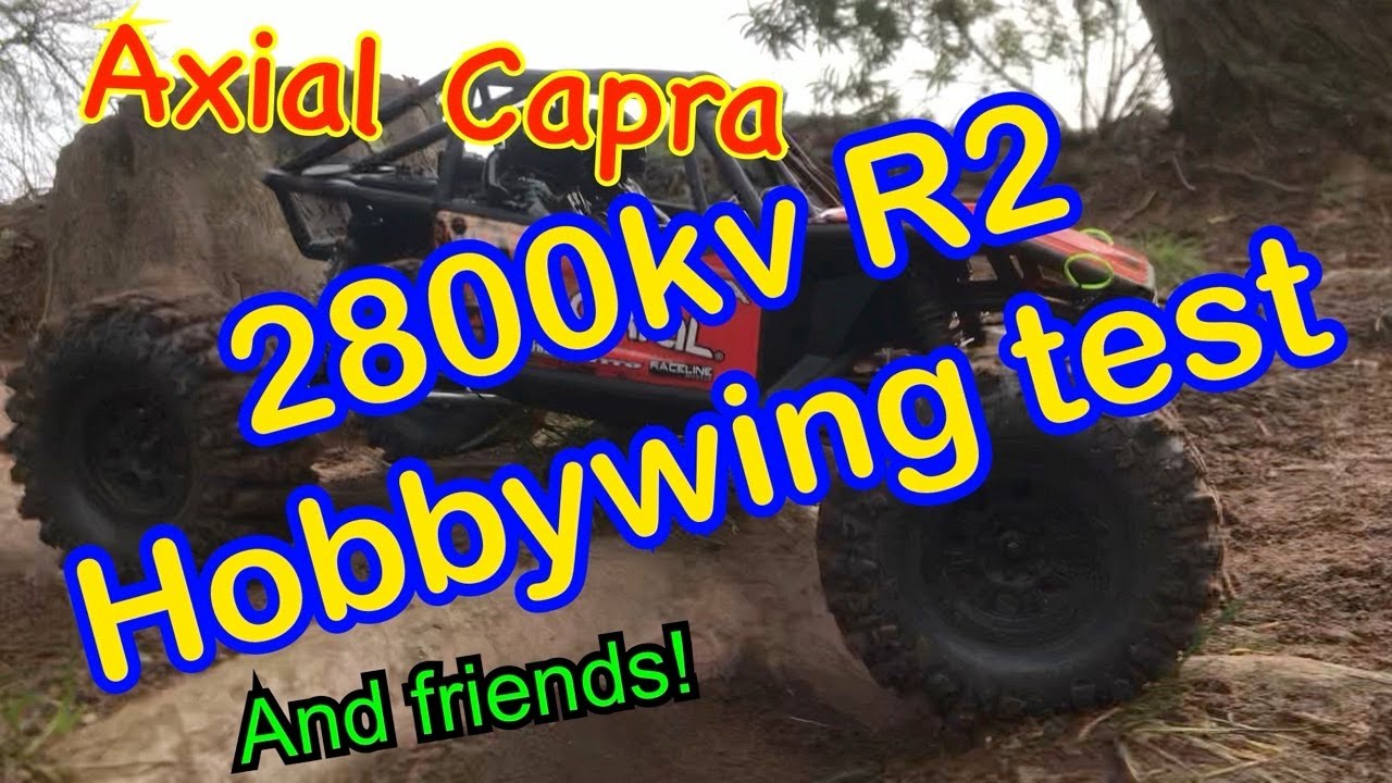 Hobbywing Axe R2 2800kv! Axial Capra extreme upgrade, trail test, Gladiator, TRX4, Gmade, Crawling