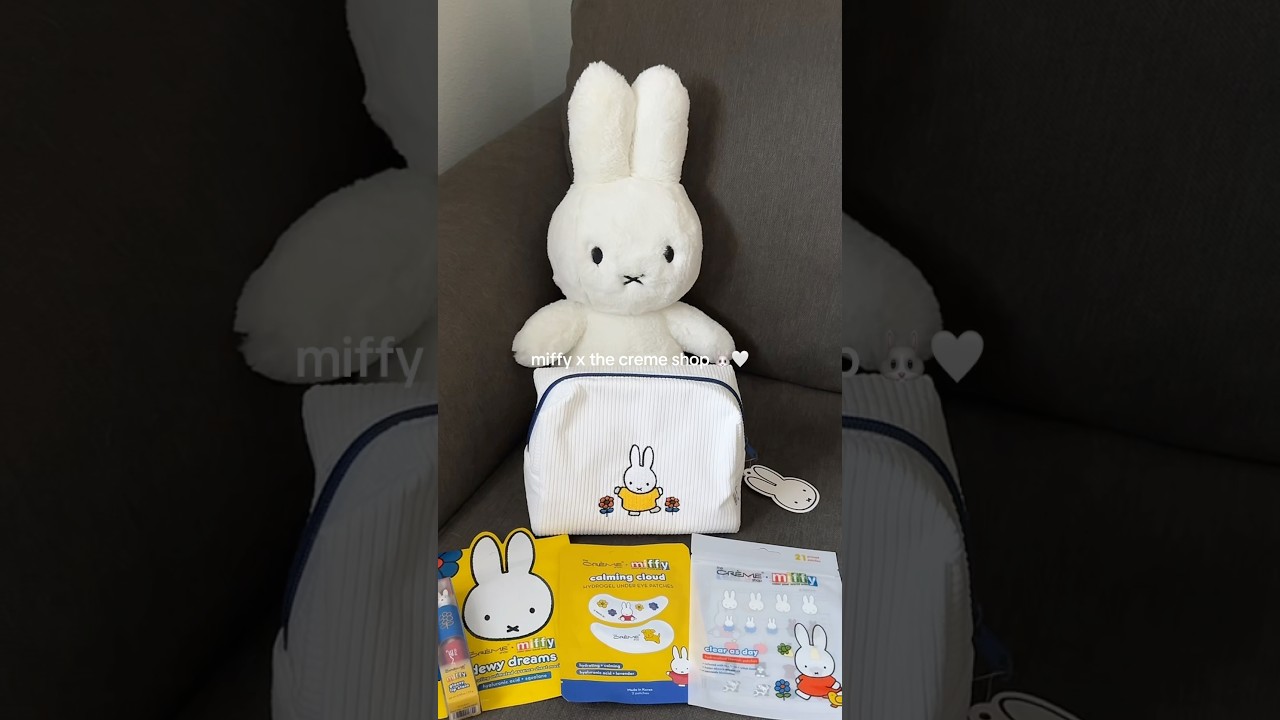 the cutest Miffy x cr&egrave;me shop collab! 🐰🎀 #miffy #thecremeshop #beauty #shorts