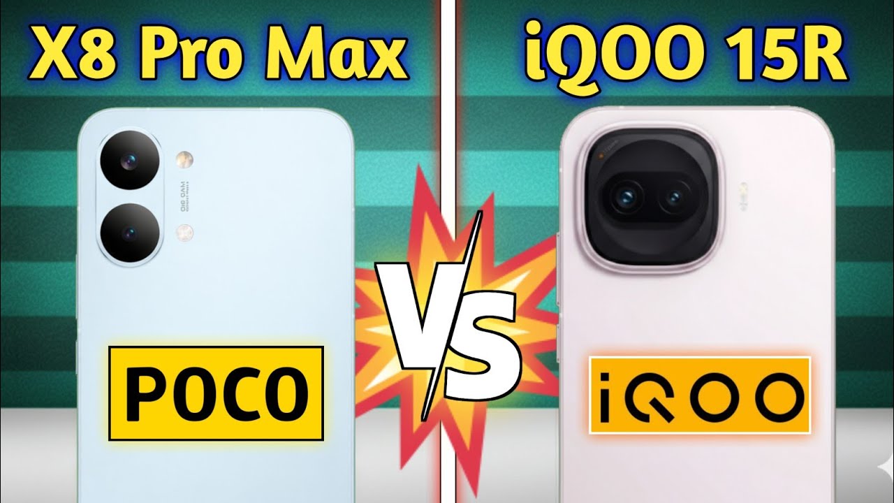 Poco X8 Pro Max vs iQOO 15R 🔥 Kaun Hai Best? Full Specs Comparison 2026