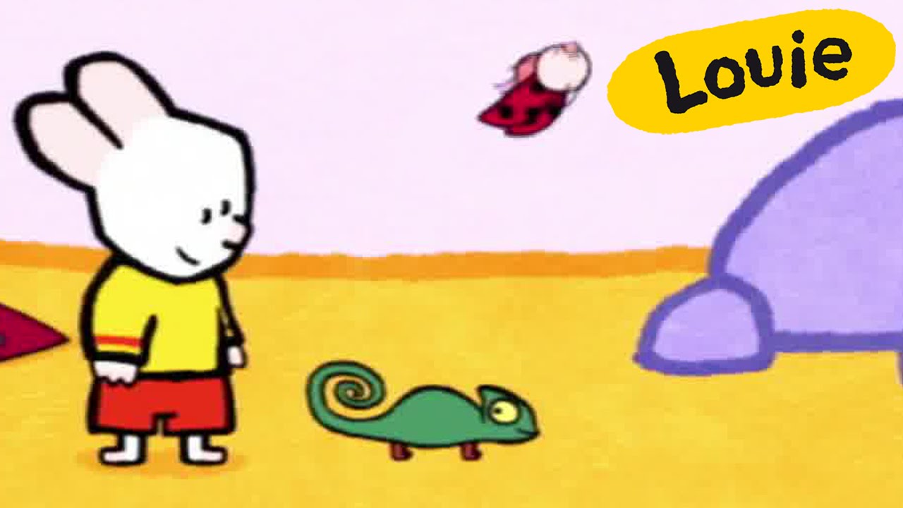 Cartoon for kids - Louie draw me a Chameleon HD | Learn to draw