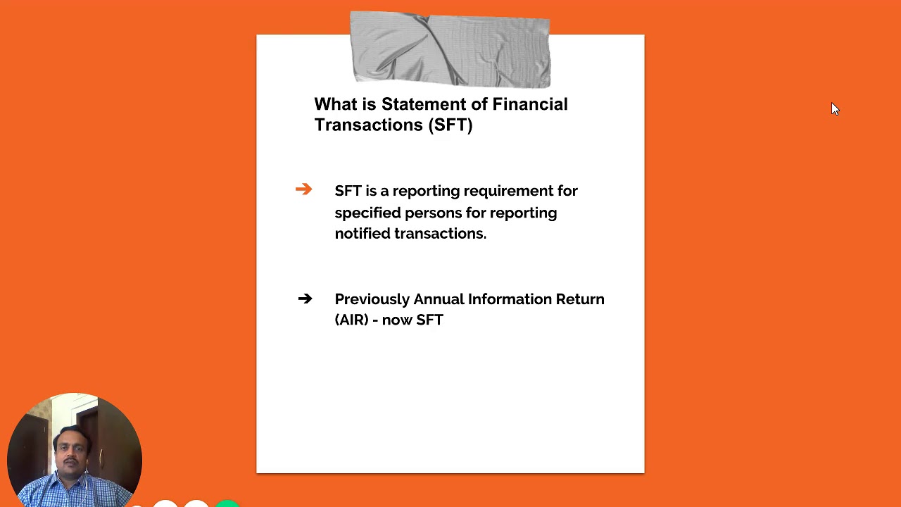 Statement of Financial Transactions (SFT)