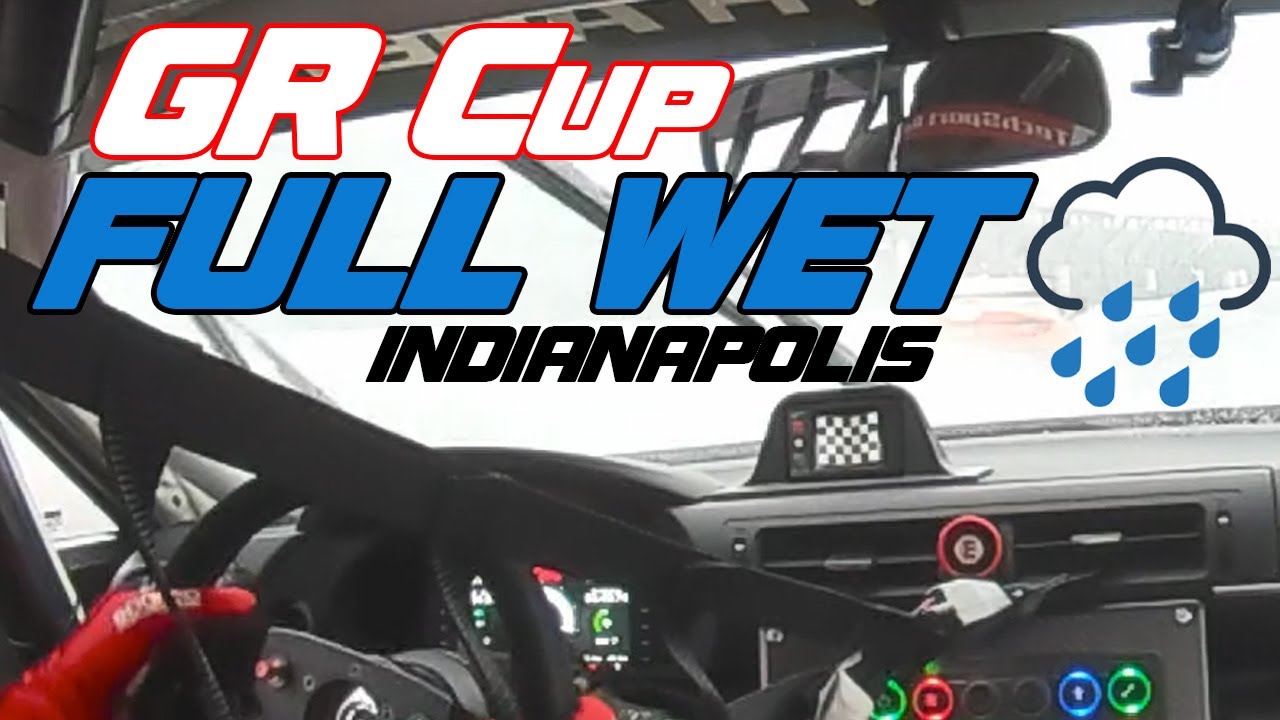 Extreme Wet Car Control | Toyota GR Cup at Indianapolis | Onboard