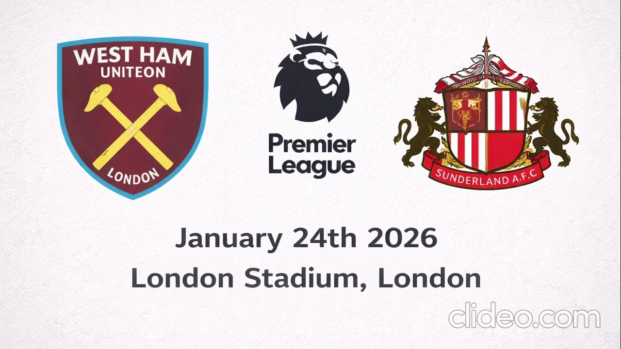 West Ham United vs Sunderland - Premier League - 24th January 2026 - Match Report  (AUDIO ONLY)