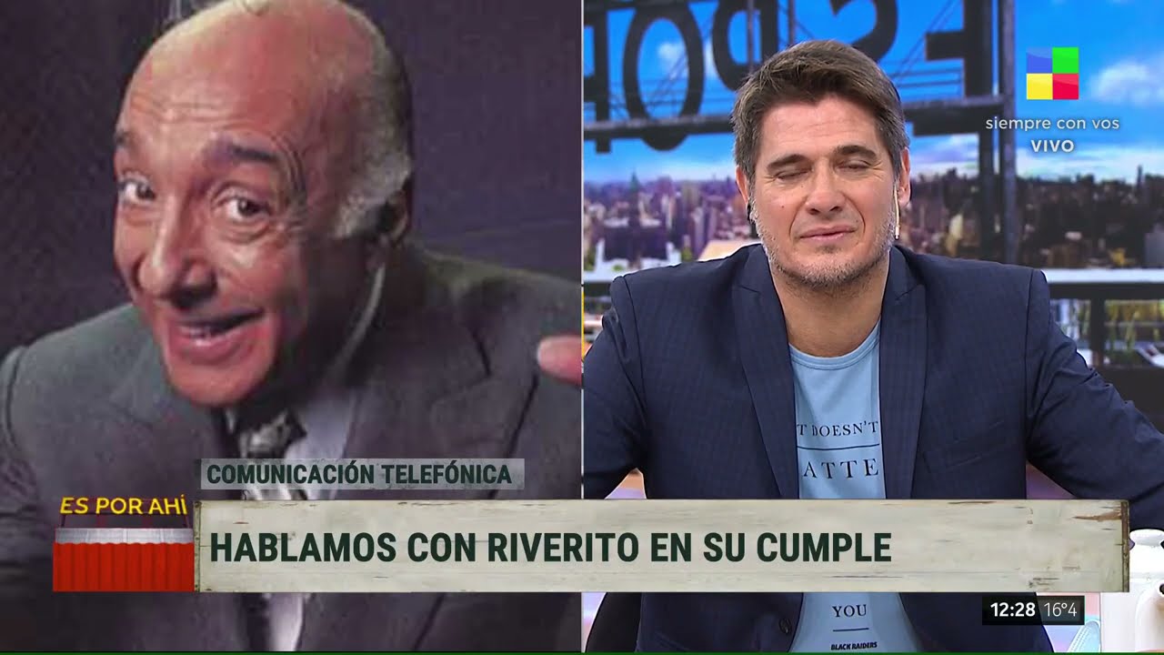 Riverito habló con Es por ahí en su cumpleaños