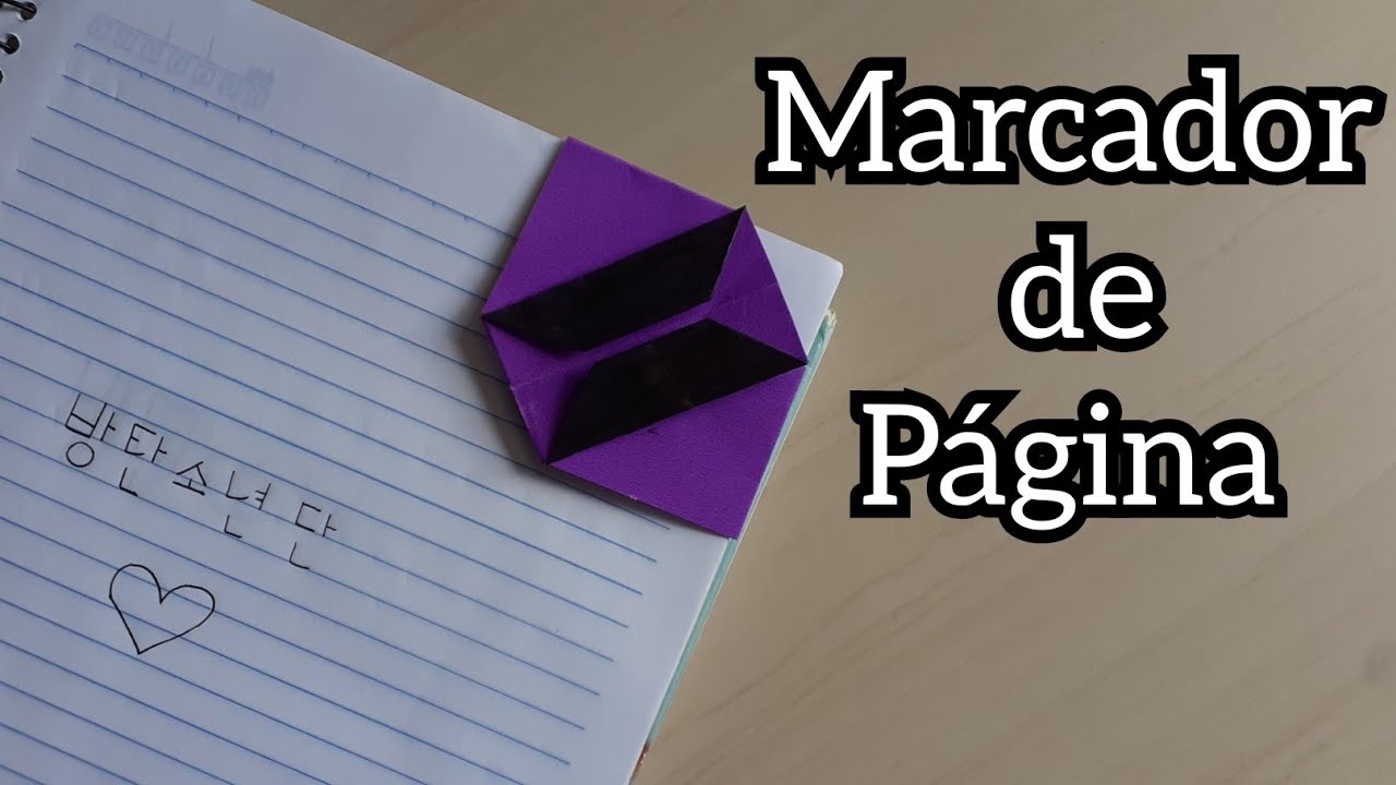 Marcador de página do BTS diy | origami | paper craft