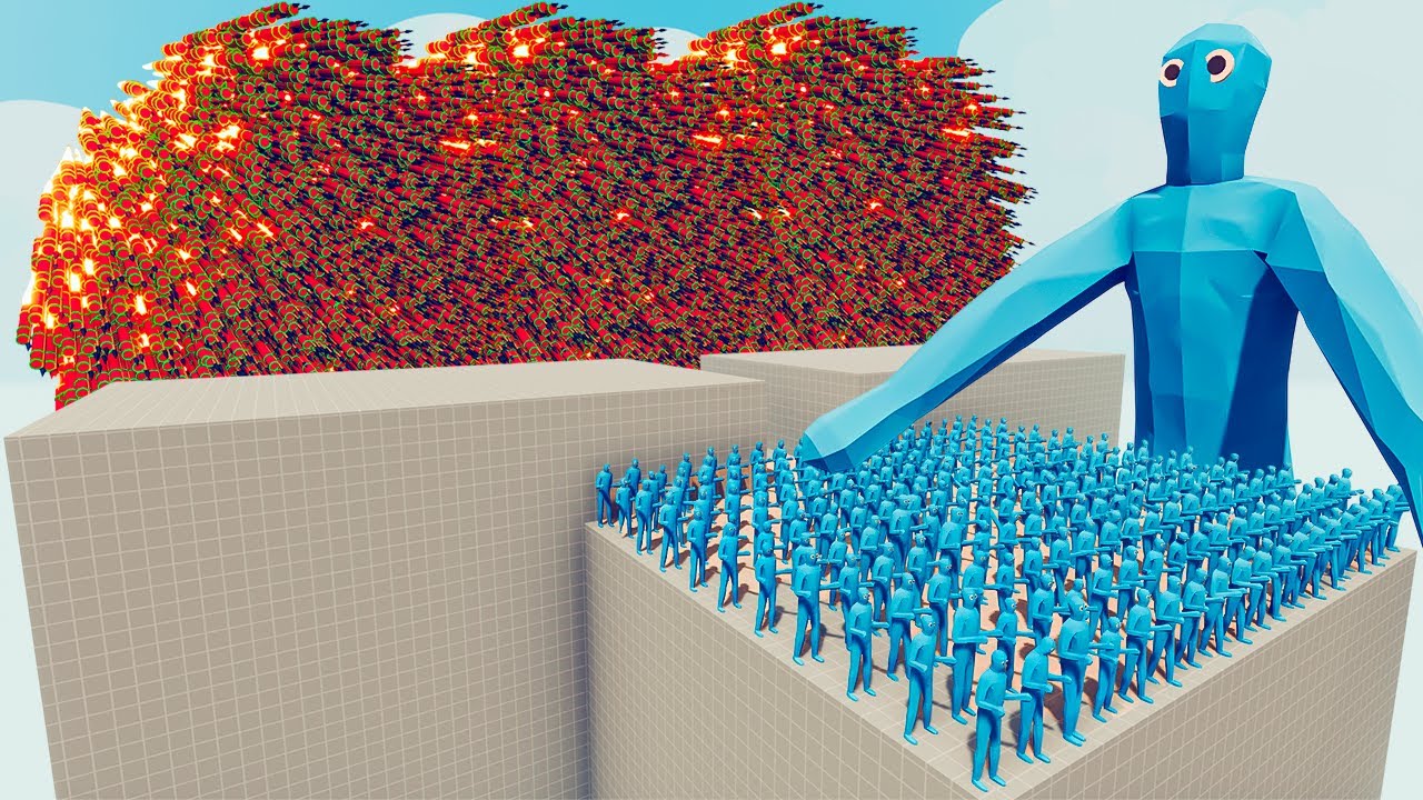 200x ICE ZOMBIE + 1x GIANT vs EVERY GOD - Totally Accurate Battle Simulator TABS