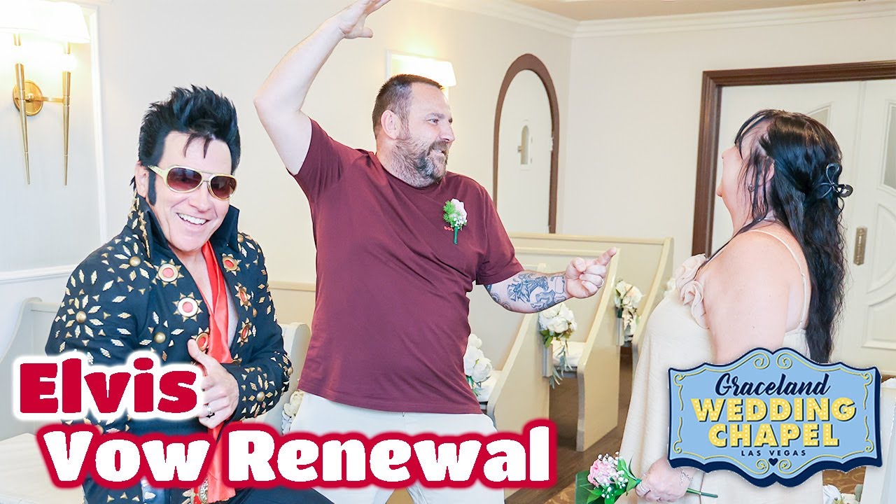 Don & Kim's Elvis Vow Renewal in Las Vegas | Graceland Chapel