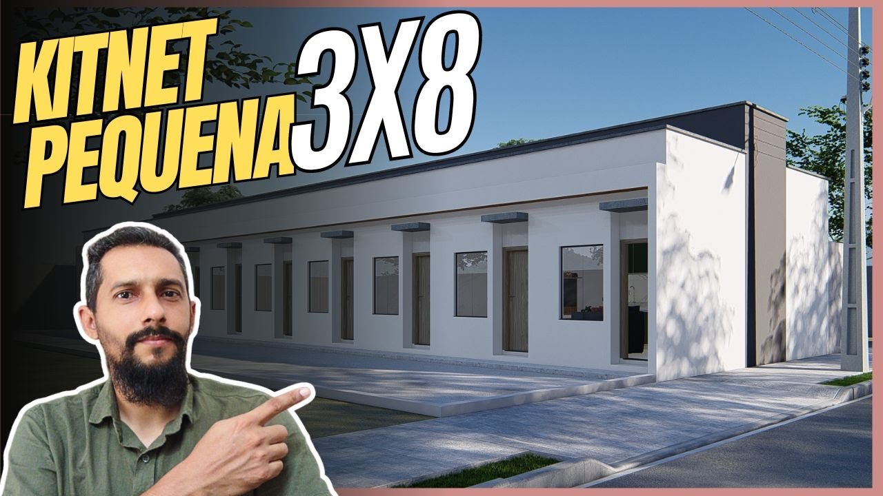 KITNET 3X8 |🏠 Kitnet simples com 24m² |