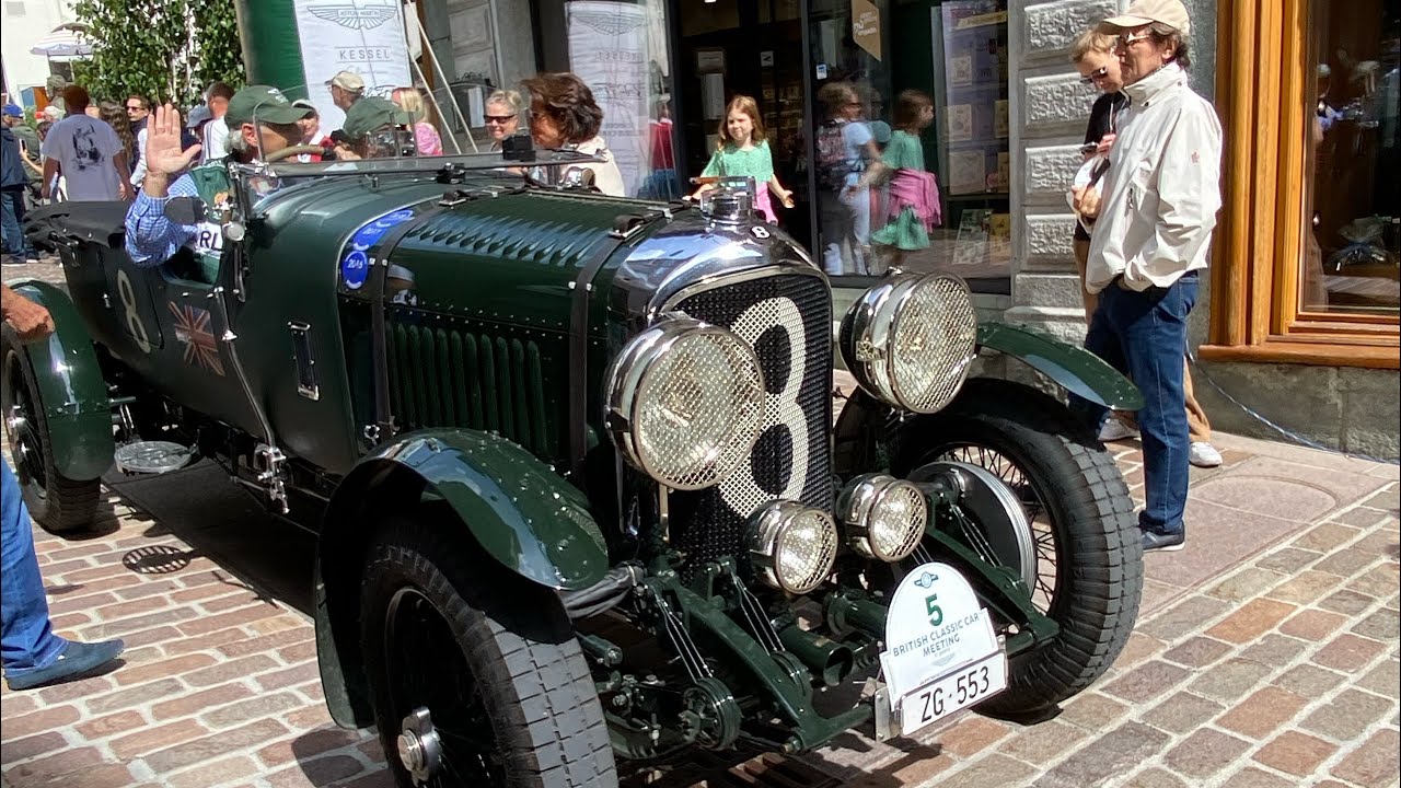 St Moritz- Scenery and British Classic Car Meeting 
