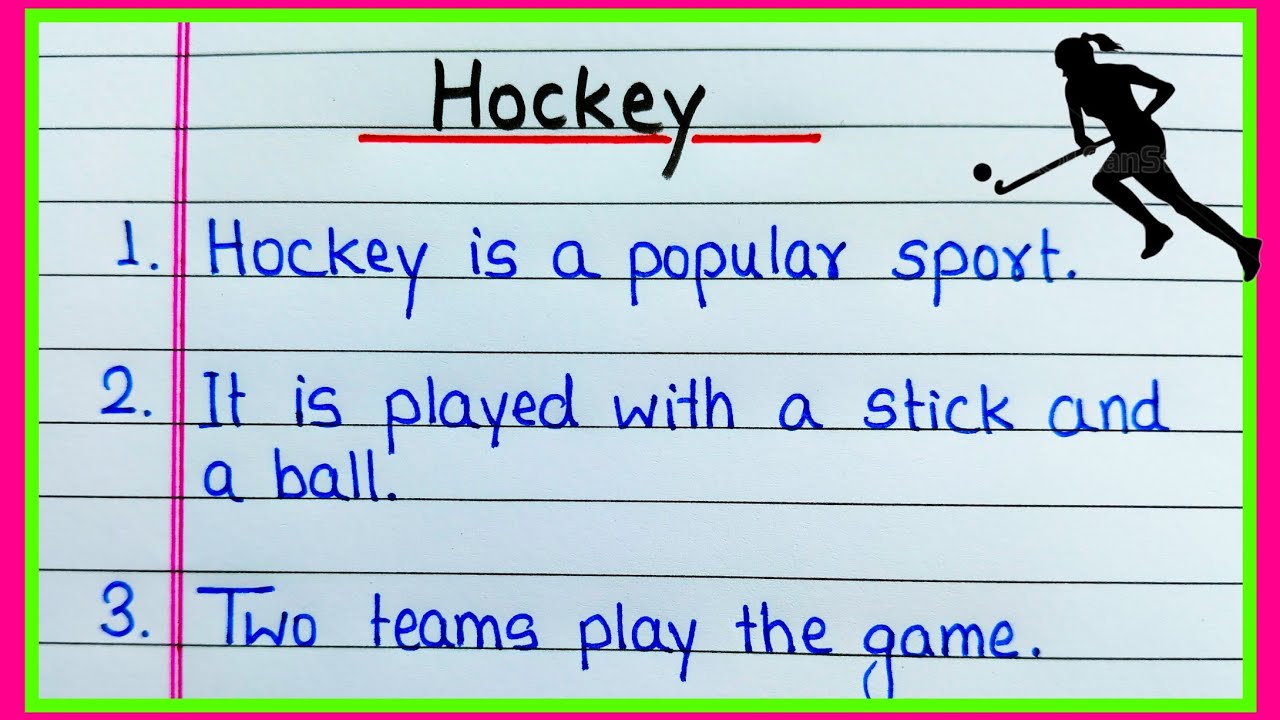 10 lines on Hockey in English | Essay on Hockey | Few lines about Hockey | Hockey essay 10 lines 