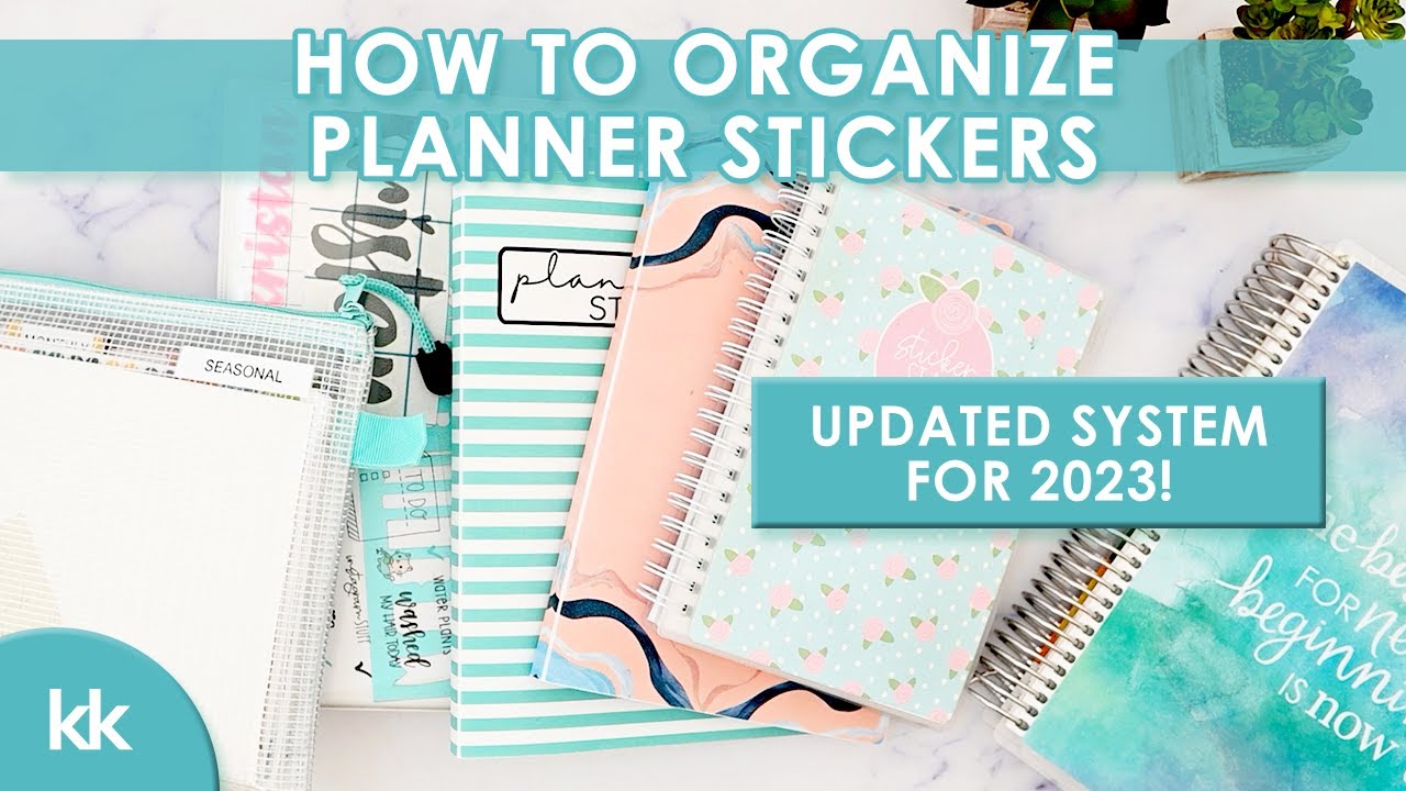 How to Organize Erin Condren Planner Stickers Functional and Minimal Sticker Organization System