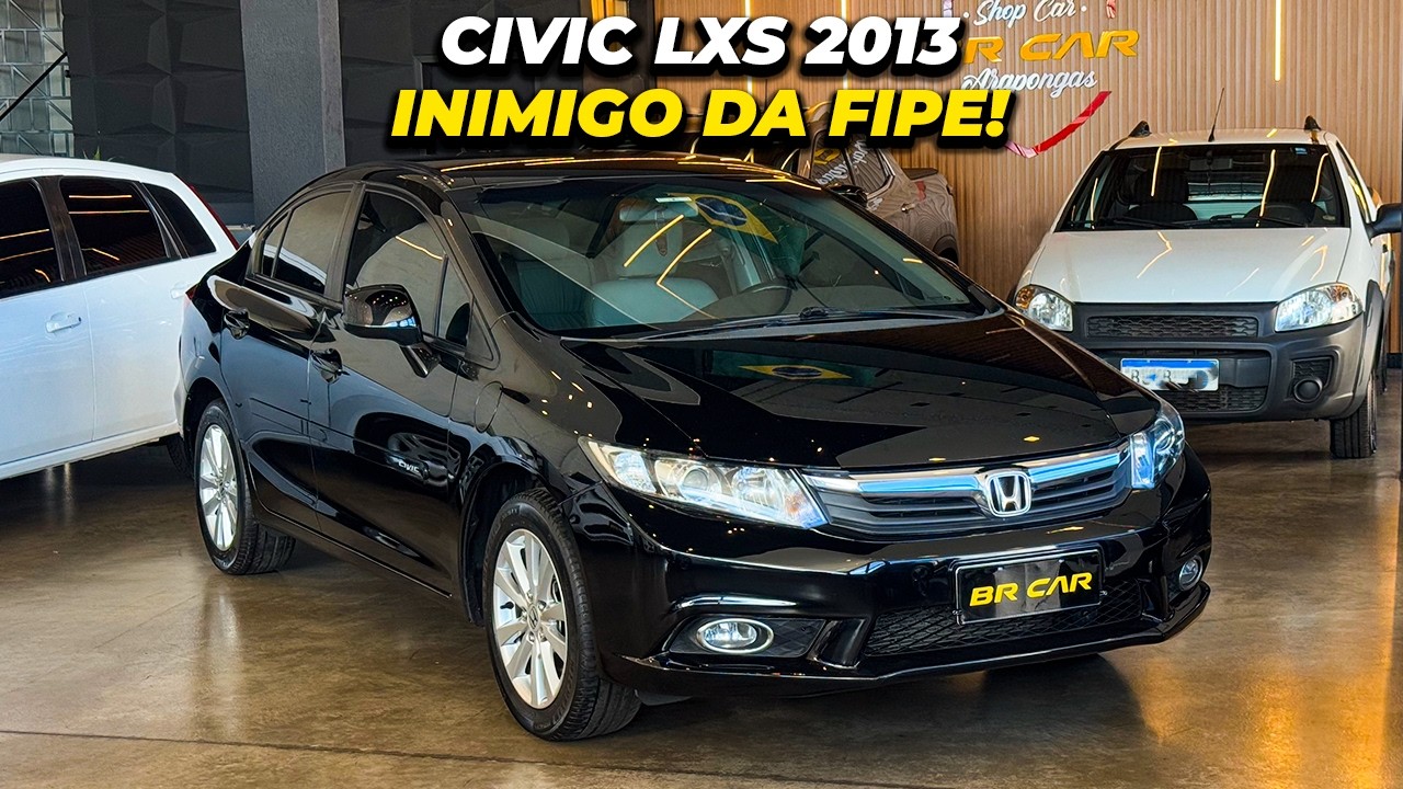 ENTREGA MUITO PAGANDO POUCO! HONDA CIVIC LXS 2013 EM DETALHES!