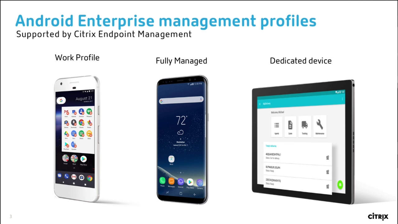 Citrix Endpoint Management and Android Enterprise