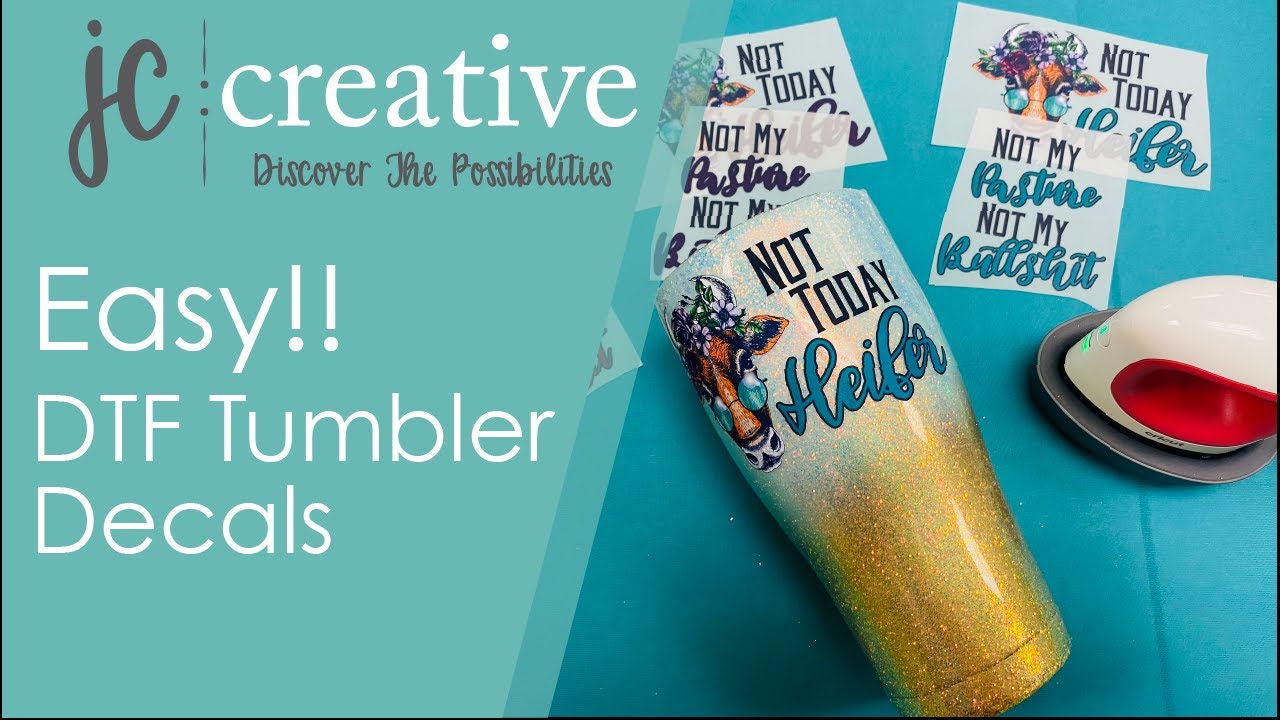 NEW! Easy! NO-weeding, NO water, Tumbler Decals!