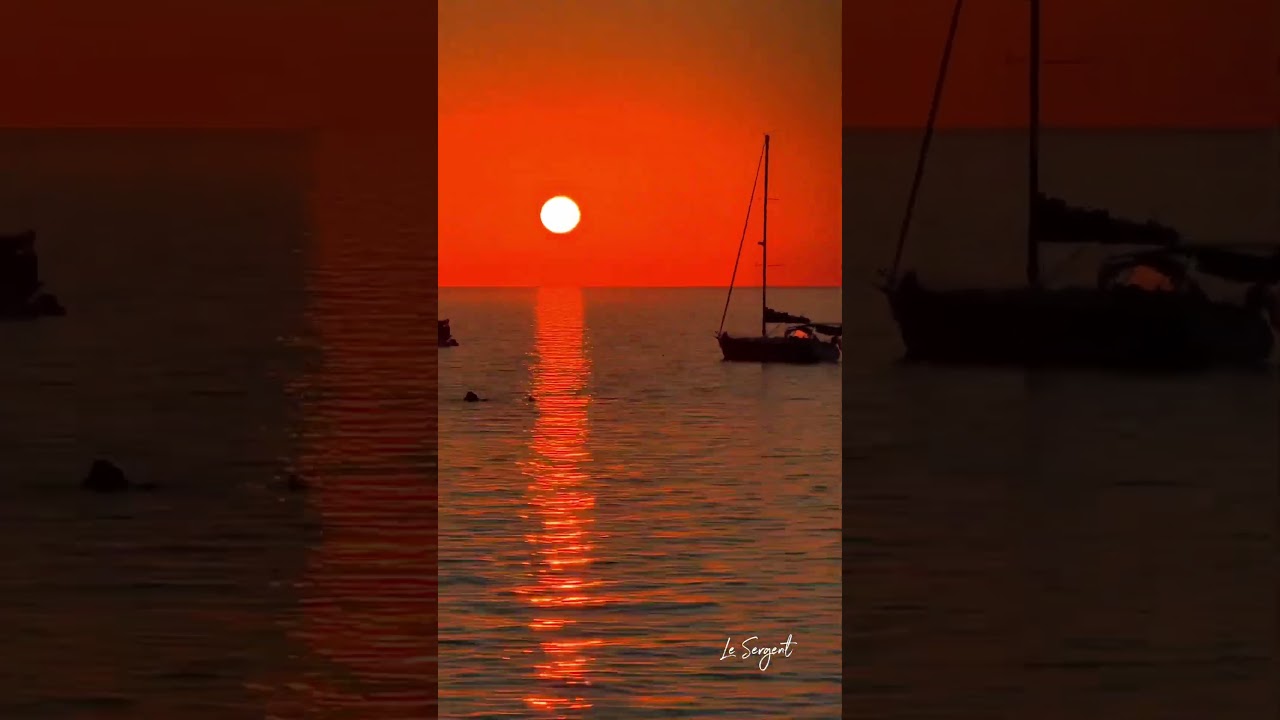 Coucher de soleil en timelapse depuis la baie de Stagnolu vers Bonifacio en Corse