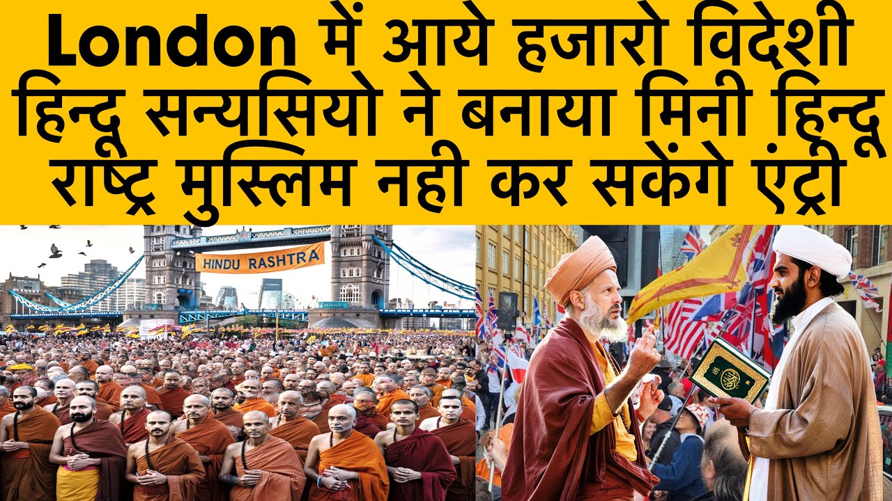 लंदन में विदेशी हिन्दू सन्यासियों ने बनाया मिनी हिन्दू राष्ट्र मुस्लिम नही कर सकेंगे एंट्री
