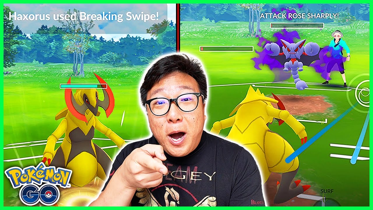 NO WAY THIS HAPPENED While Using Haxorus in Go Battle Great League in Pokemon GO!