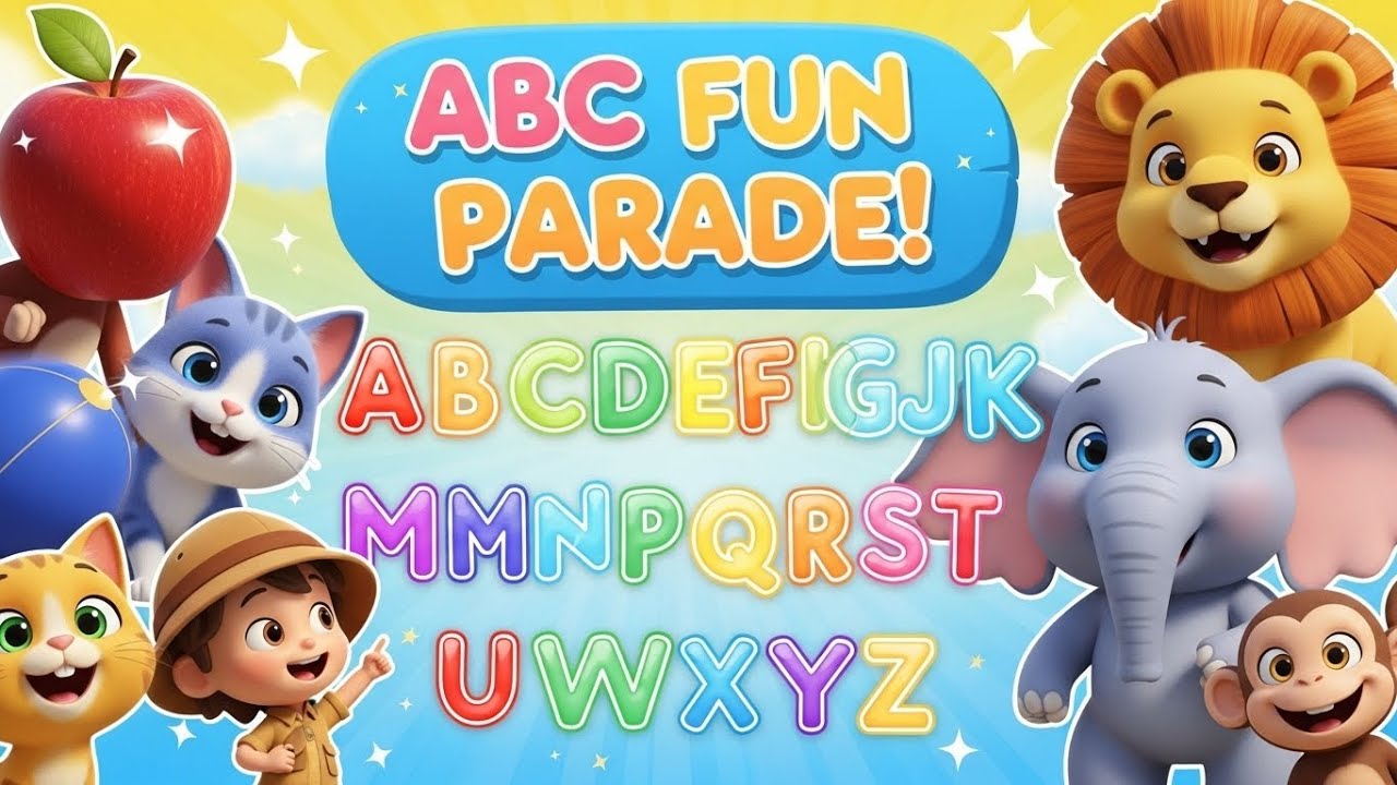 ABC Alphabet Song Compilation | A–Z Animals & Objects | Kids Learning Rhymes