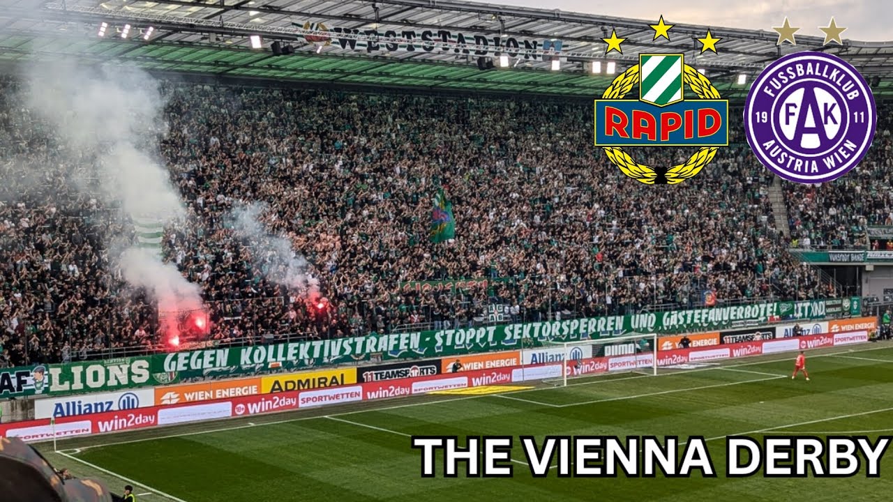 Austria's Best Ultras Take Over On Derby Day 📢🧨 | Rapid Vs Austria Wien #football #derby #ultras