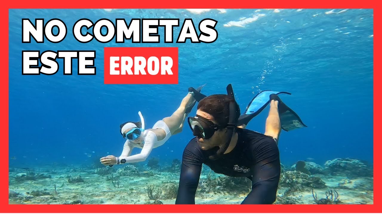 PUEDE SER FATAL/ No hagas esto mientras practicas SNORKEL / Snorkel para principiantes