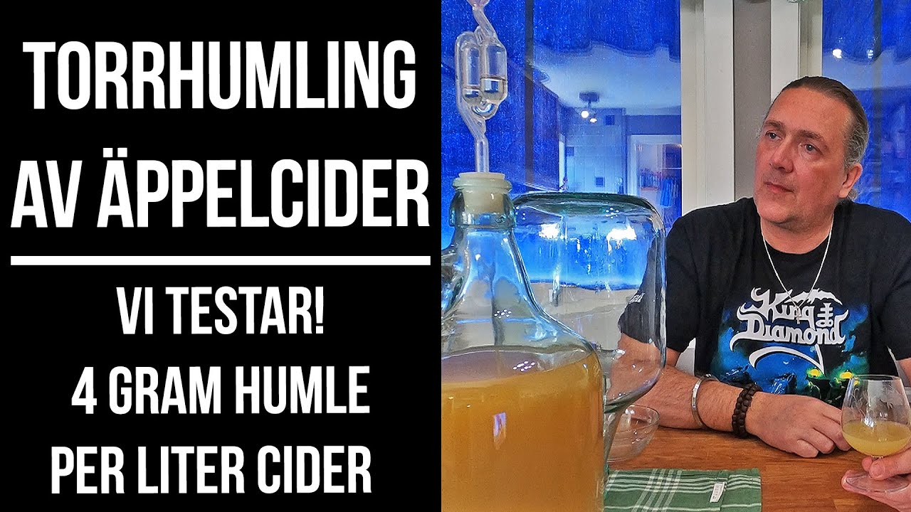 Torrhumling av &auml;ppelcider