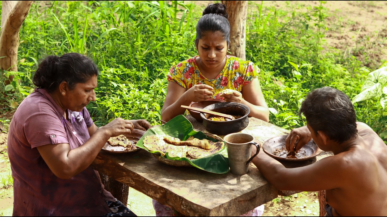 Traditional Village Roti | Old Style Homemade Recipe #roti #srilanka #village