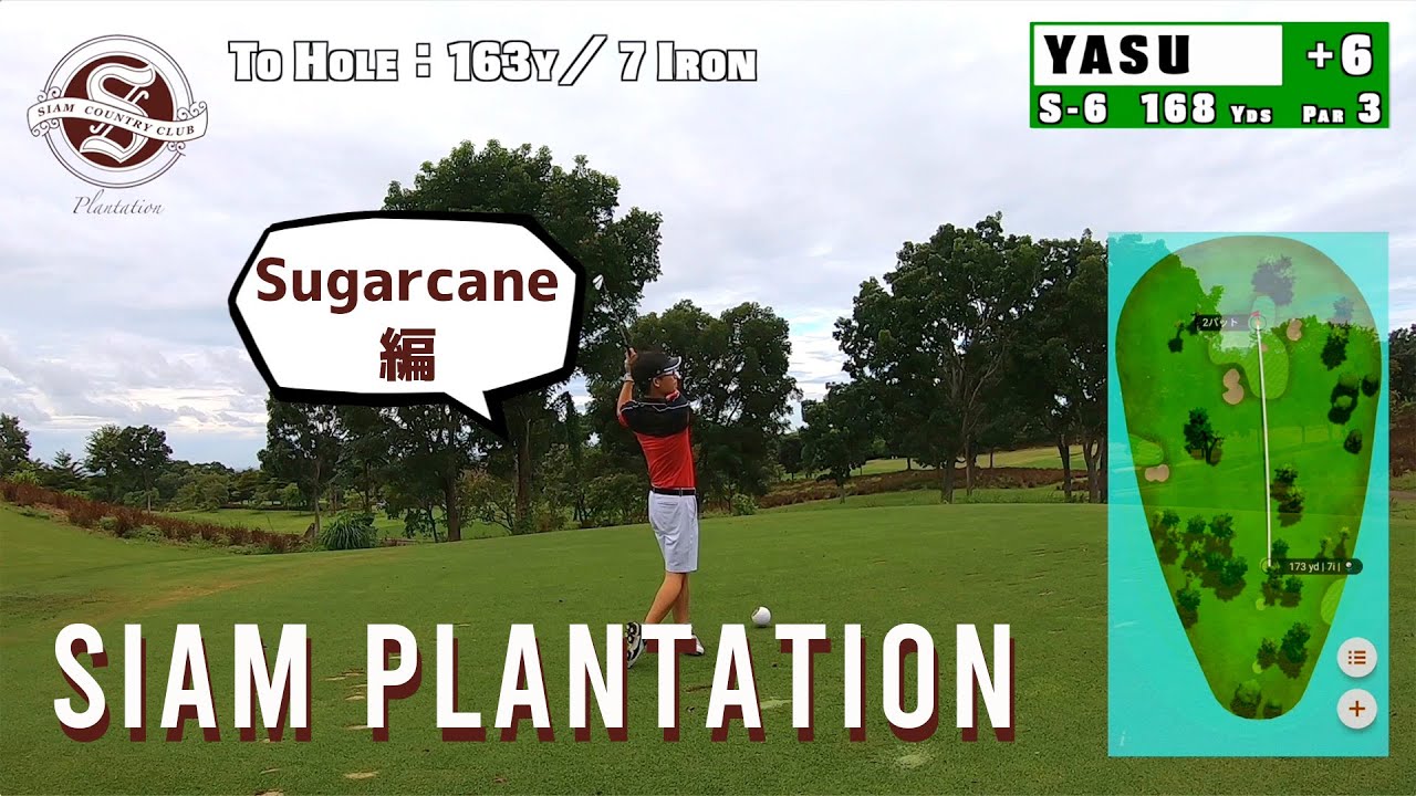 Siam Country Club Plantation　サイアムカントリークラブ　プランテーション（Sugarcaneコース）を淡々とプレー【YASUGOLF】【ラウンド動画】