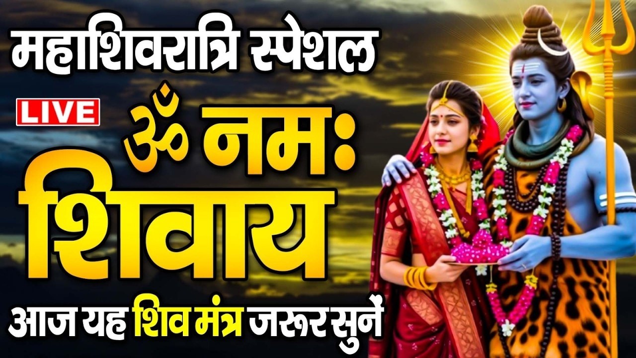 ॐ ओम नमः शिवाय 🔱 Live Meditation | Most Powerful Mantra of Lord Shiva | Peace & Energy