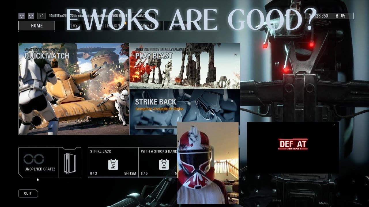 Playing Ewok Hunt for the first time on Battlefront will we die or live?