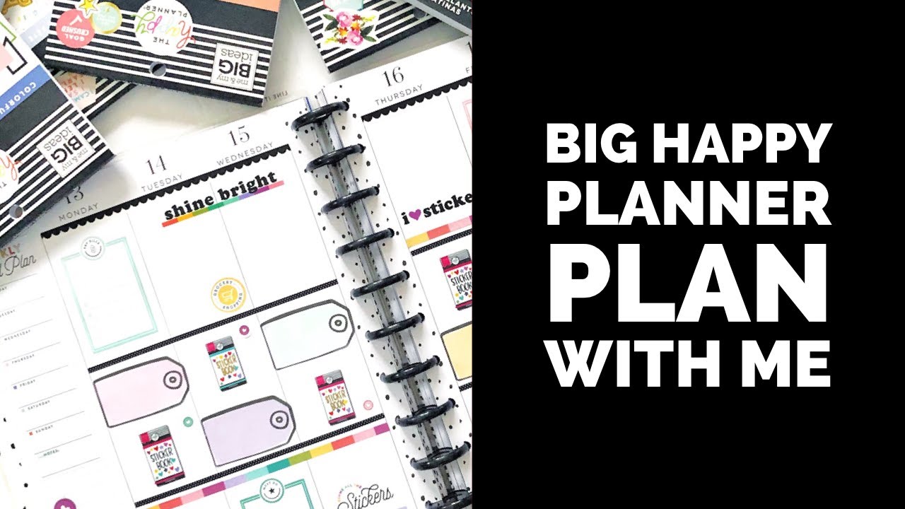 Plan With Me // Big Happy Planner // January 13-19, 2020 // National Sticker Day!