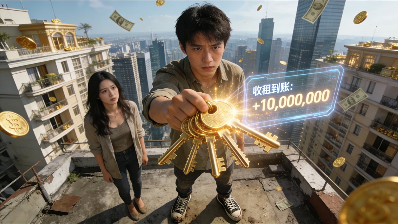 窮途末路，竟綁定收租系統！從十間公寓開始，他逆天改命，掌控商業帝國！#系统 #短劇全集 #短劇推薦