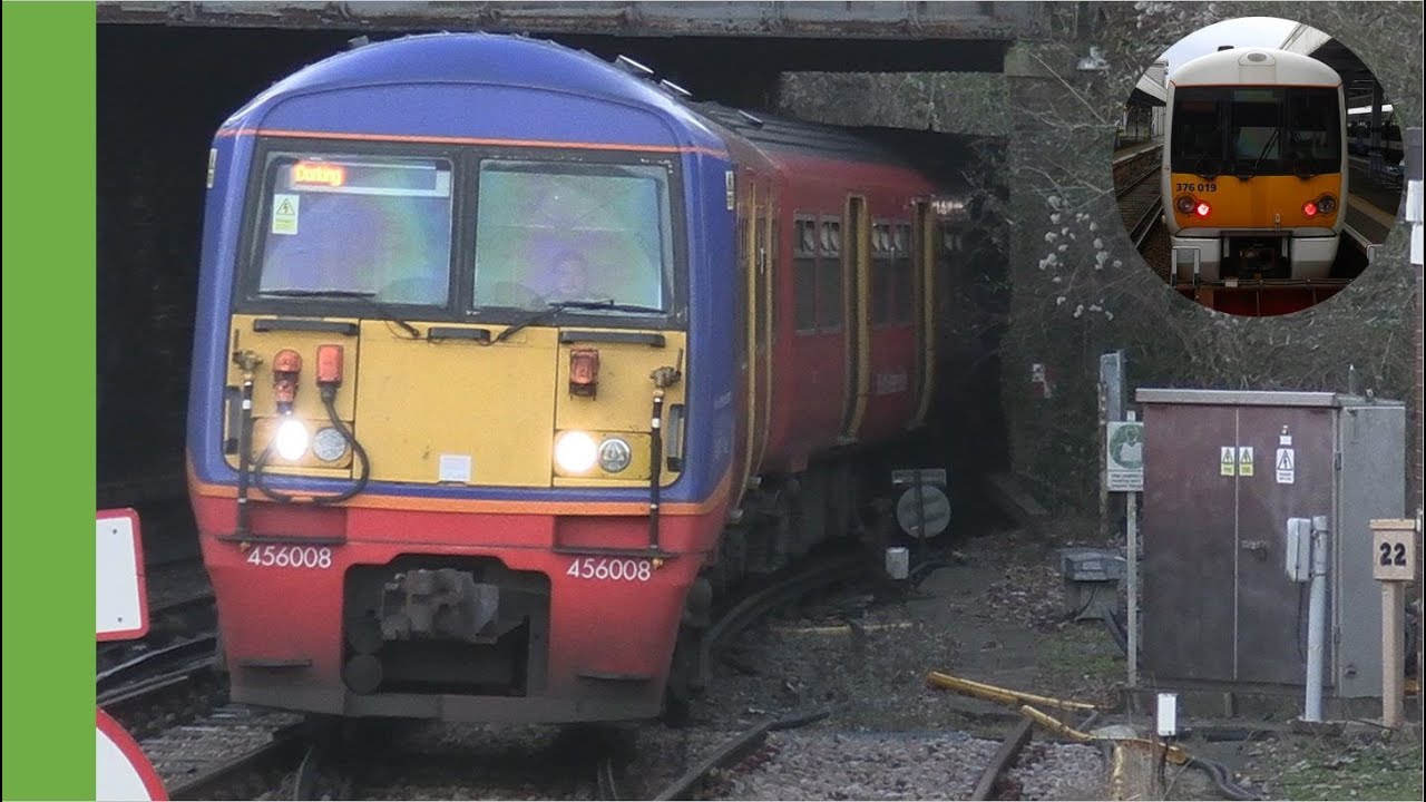 Class 455+456 arrives at Dorking