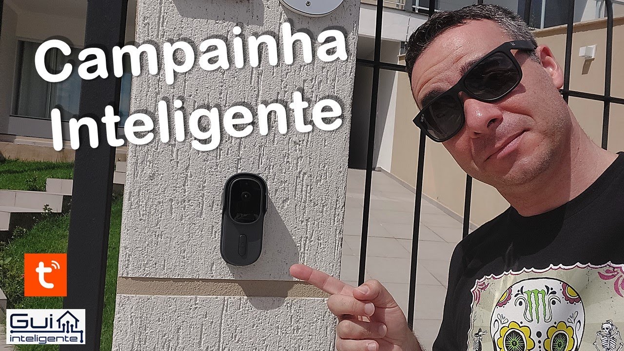 ATENDA DE QUALQUER LUGAR! Campainha Inteligente Tuya compatível com Amazon Alexa e Google Home