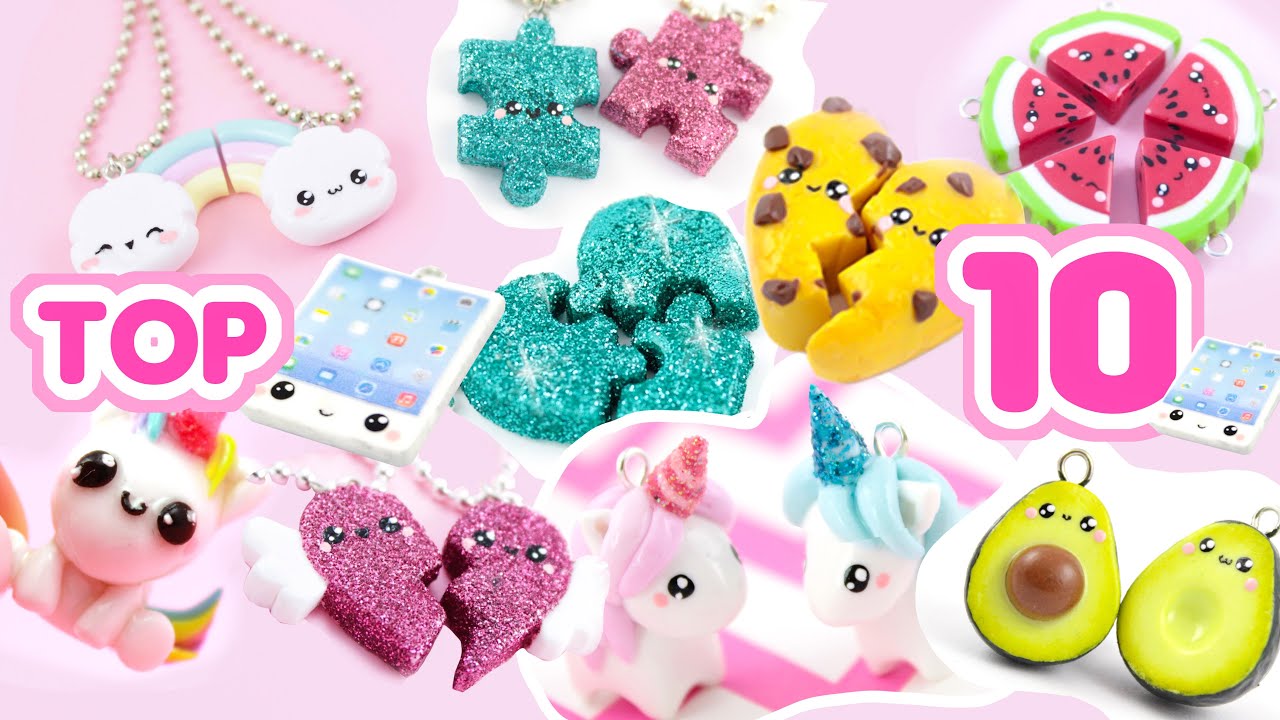 Top 10 Clay DIY tutorials - Cute Clay Charms - BIG Polymer Clay Compilation! +10 years on Youtube! 🎉