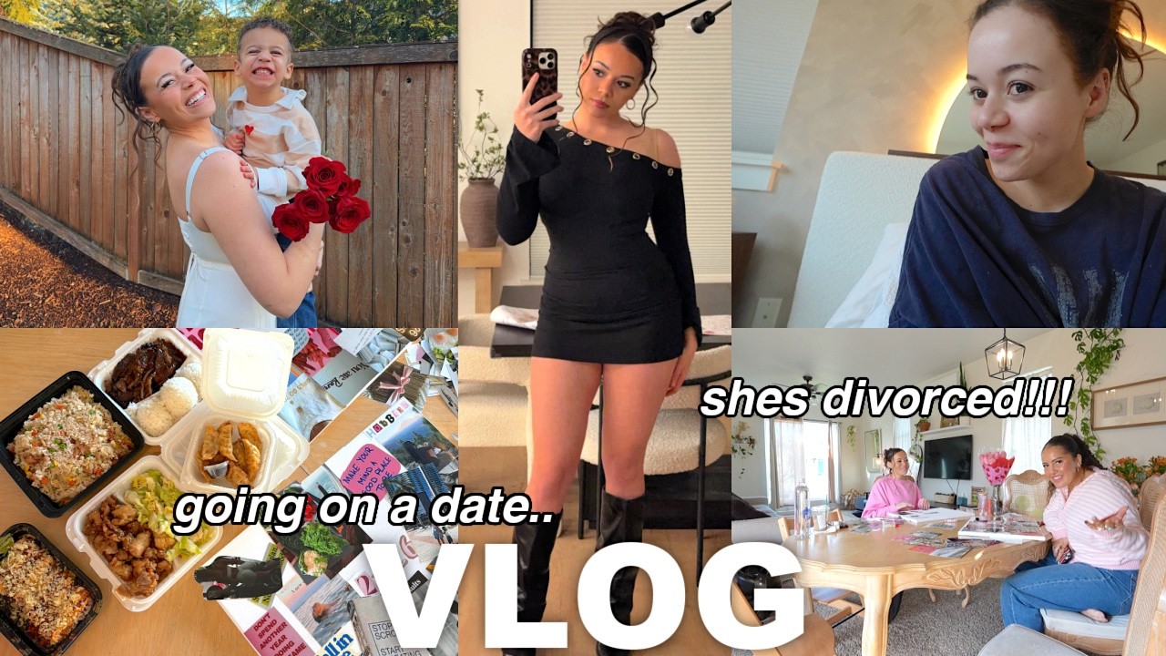 VLOG: going on a date, co parenting schedule, vision boards + she’s divorced!!!