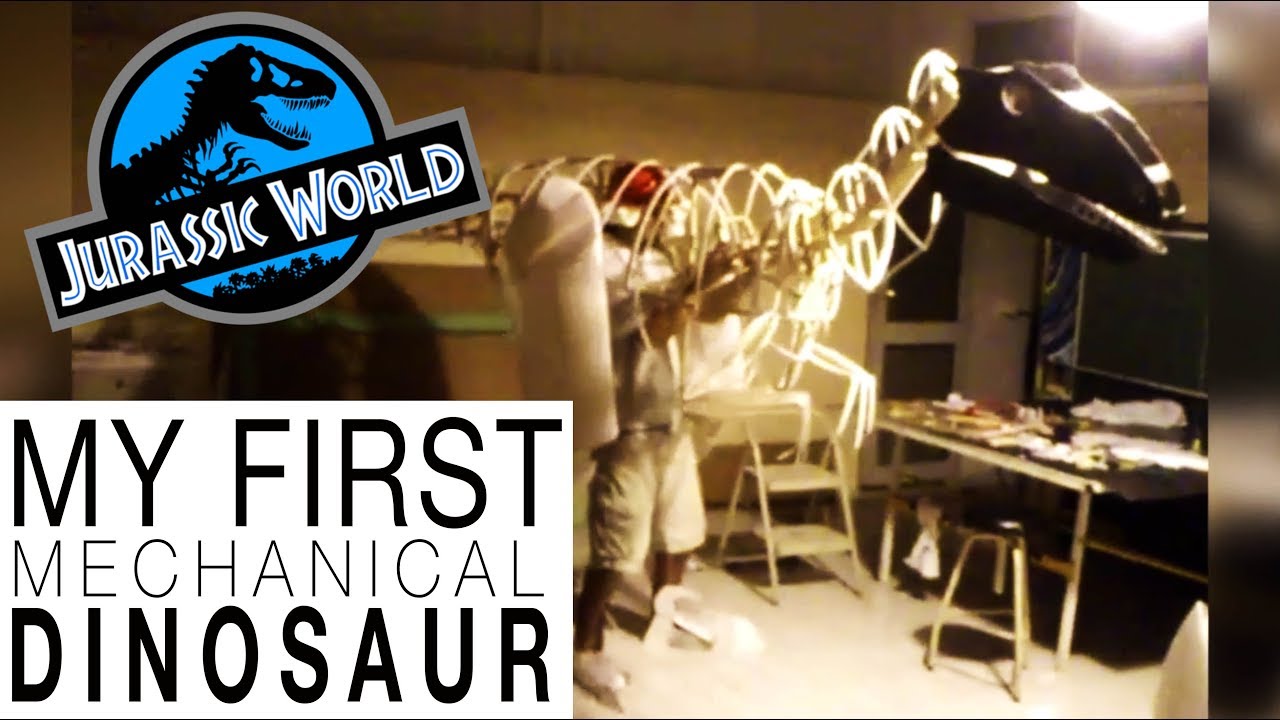 Amazing Mechanical Dinosaur made of wood and foam