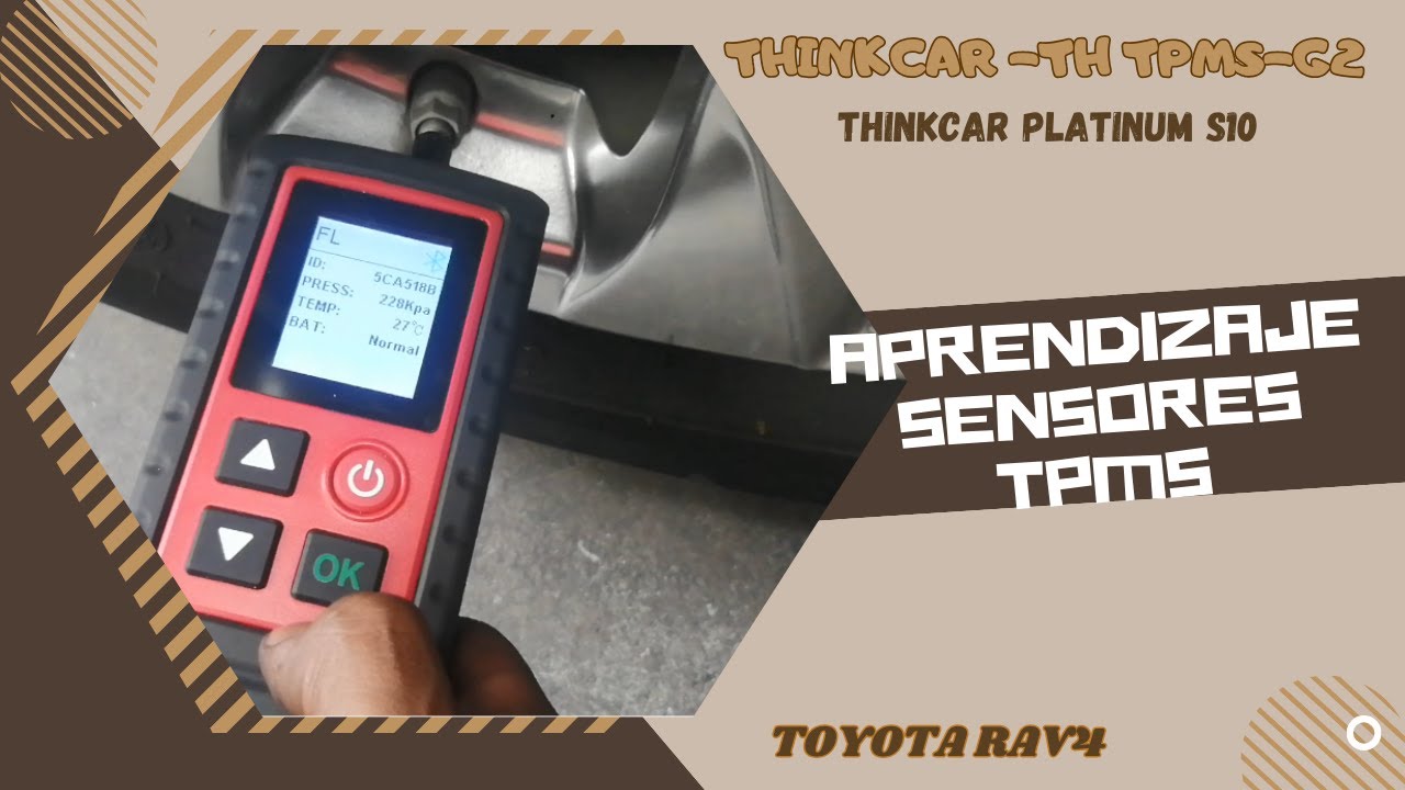 APRENDIZAJE SENSORES TPMS CON THINKCAR G2-PROGRAMADOR DE SENSORES-TOYOTA RAV4 2023