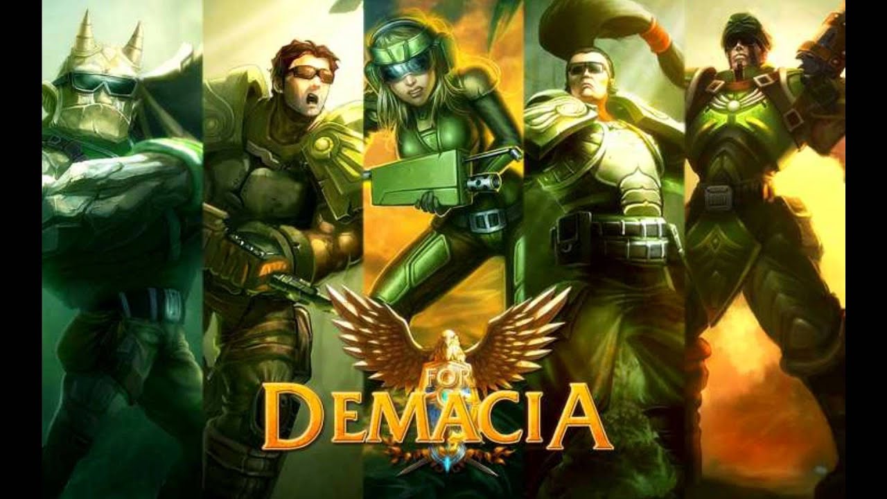 Lux, Garen, Xin Zhao, Irelia, Galio, Jarvan IV and warmblodded20 - Demacia!!