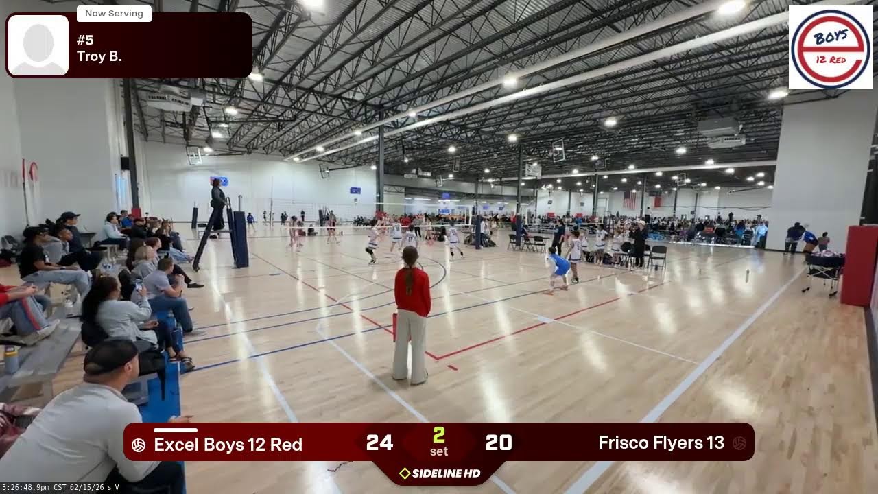 Excel Boys 12 Red @ Frisco Flyers 13 (2026.02.15)