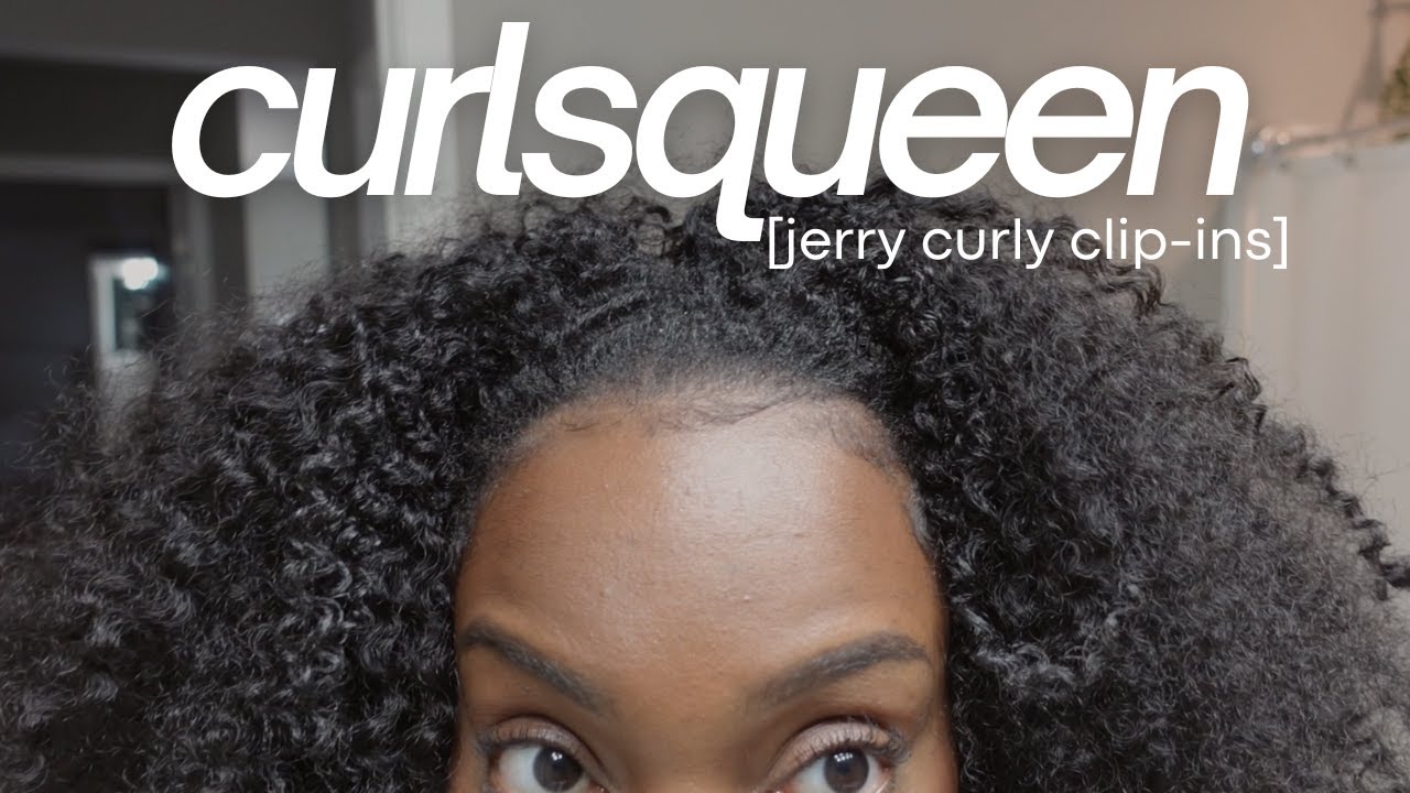 prep, install & style jerry curly clip-Ins | natural hair friendly || ft. CURLSQUEEN
