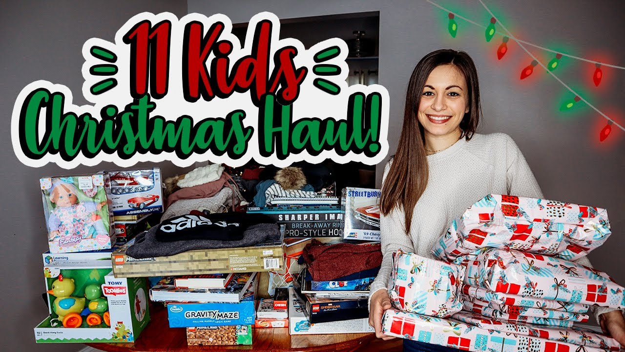 WHAT I GOT 11 KIDS FOR CHRISTMAS 2019 | Teens to Toddlers Gift Guide | Adopt a Family for Christmas