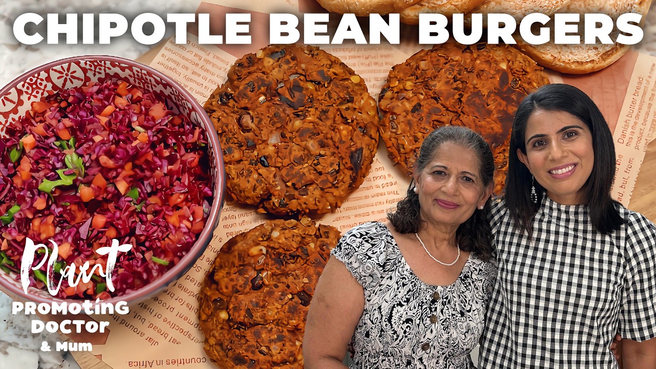 Blue Zones Inspired Bean Burgers: High Protein Recipe with Heart Healthy Ingredients