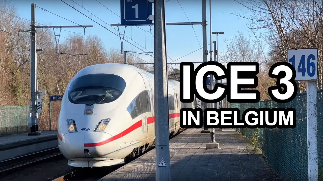 🇧🇪 #ICE3 International (BR 406) drives through station Hergenrath in Belgium