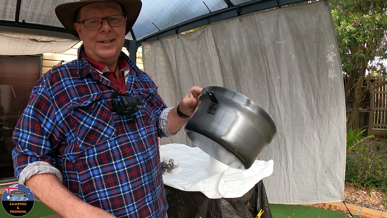 Seasoning the hillbilly camp oven